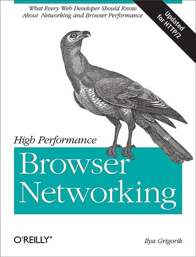 A cover image of the book titled High Performance Browser Networking
