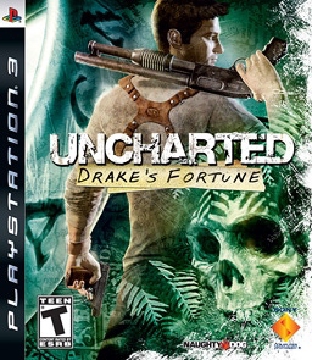 Box art for the game titled Uncharted: Drake's Fortune